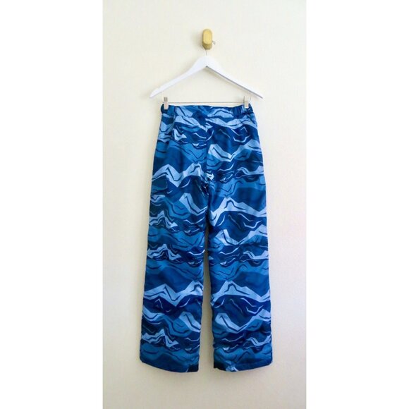 NEW! Columbia Ice Slope II Waterproof Snow Pants Camo Blue Boy's Youth SZ L - Picture 5 of 8